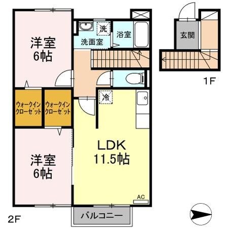 ラフィネ南光台の物件間取画像